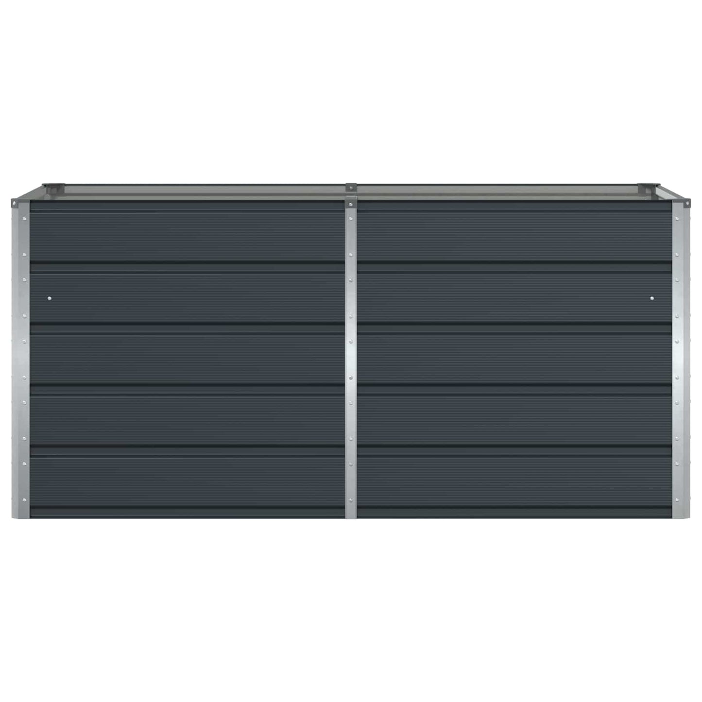 Fioriera Antracite 160 x 80 x 75 cm Acciaio