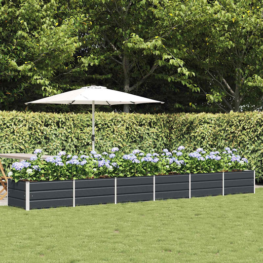 Fioriera Antracite 480 x 80 x 45 cm Acciaio