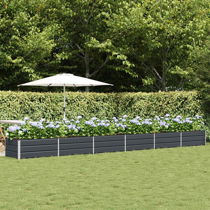 Fioriera Antracite 600 x 80 x 45 cm Acciaio