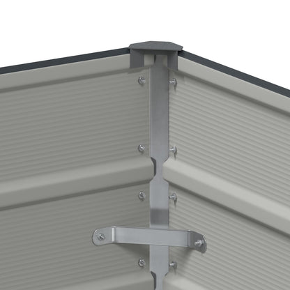 Fioriera Antracite 100 x 50 x 45 cm Acciaio zincato