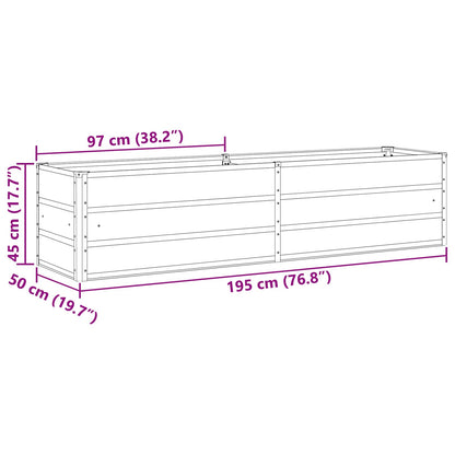 Fioriera Antracite 480 x 50 x 45 cm Acciaio zincato