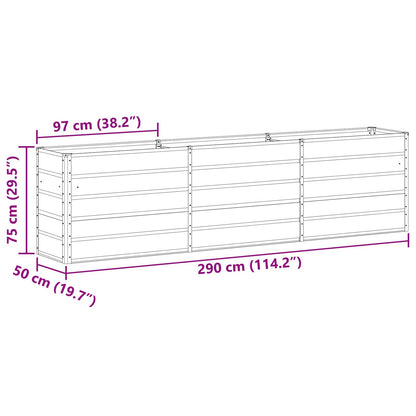 Fioriera Antracite 480 x 50 x 45 cm Acciaio zincato