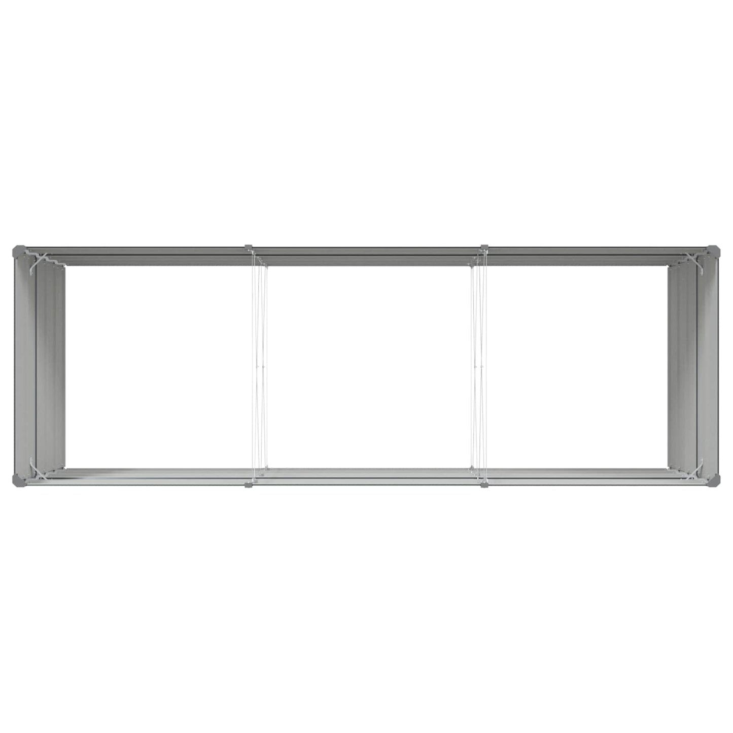 Fioriera Antracite 195 x 100 x 45 cm Acciaio zincato