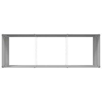 Fioriera Antracite 195 x 100 x 45 cm Acciaio zincato