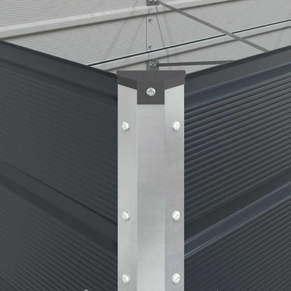 Fioriera Antracite 385 x 100 x 45 cm Acciaio zincato