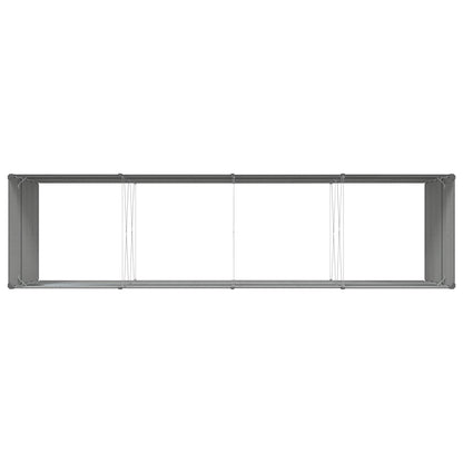 Fioriera Antracite 195 x 100 x 45 cm Acciaio zincato