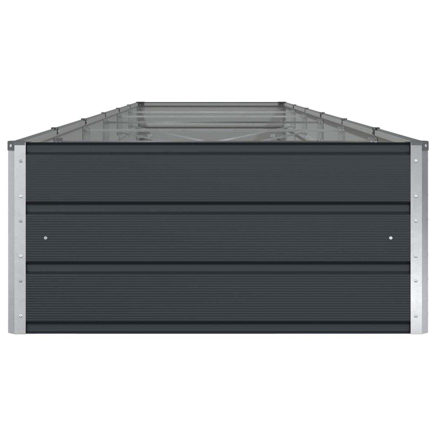 Fioriera Antracite 195 x 100 x 45 cm Acciaio zincato