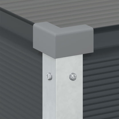 Fioriera Antracite 100 x 45 x 90 cm Acciaio zincato