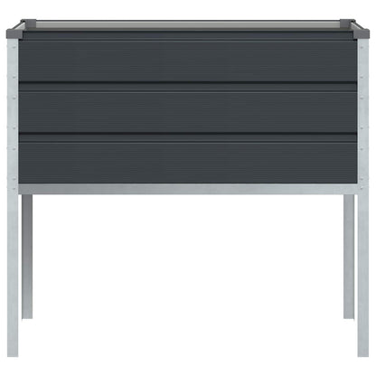 Fioriera Antracite 100 x 45 x 90 cm Acciaio zincato