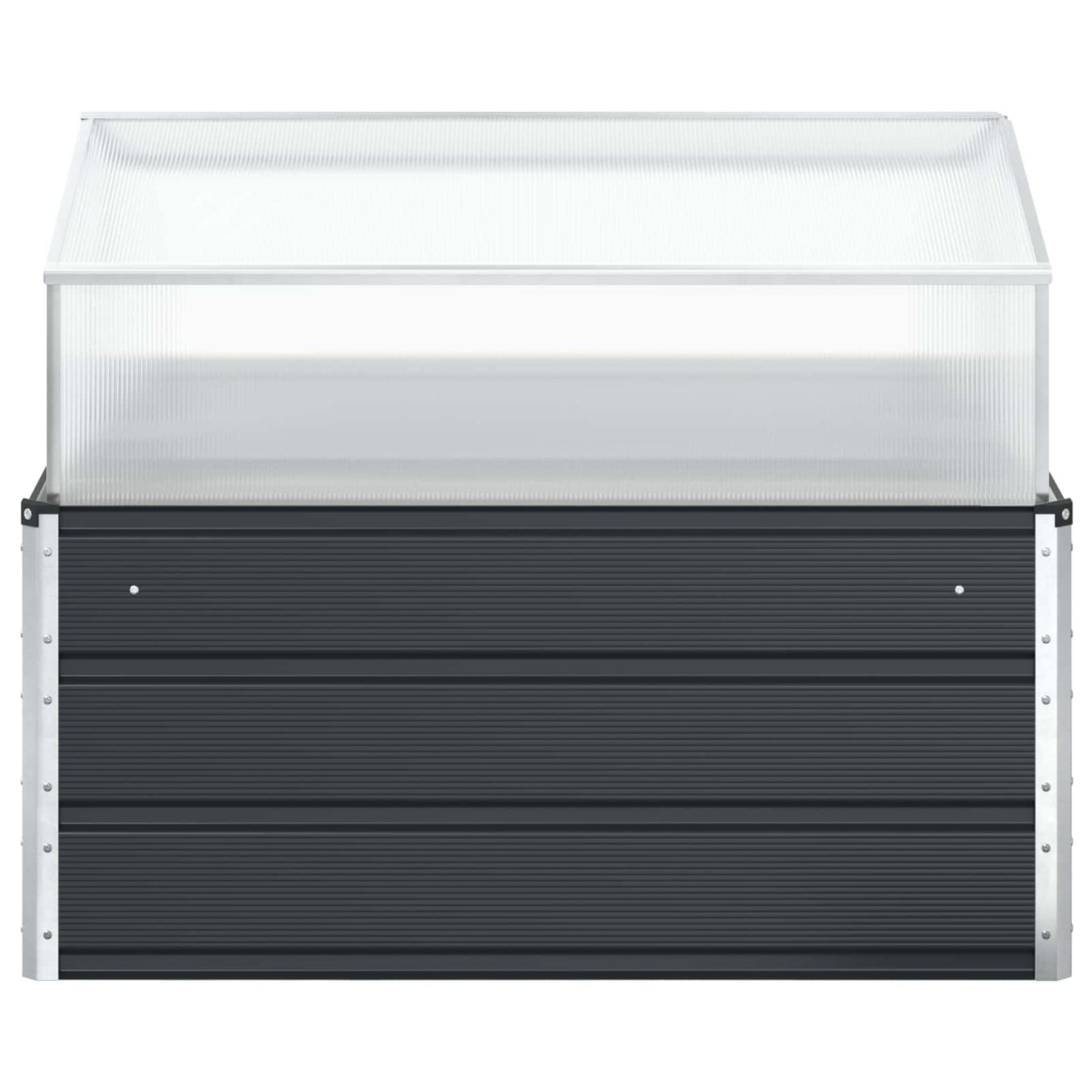 Fioriera Antracite 100 x 100 x 77 cm Acciaio zincato