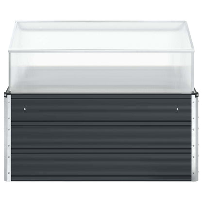 Fioriera Antracite 100 x 100 x 77 cm Acciaio zincato