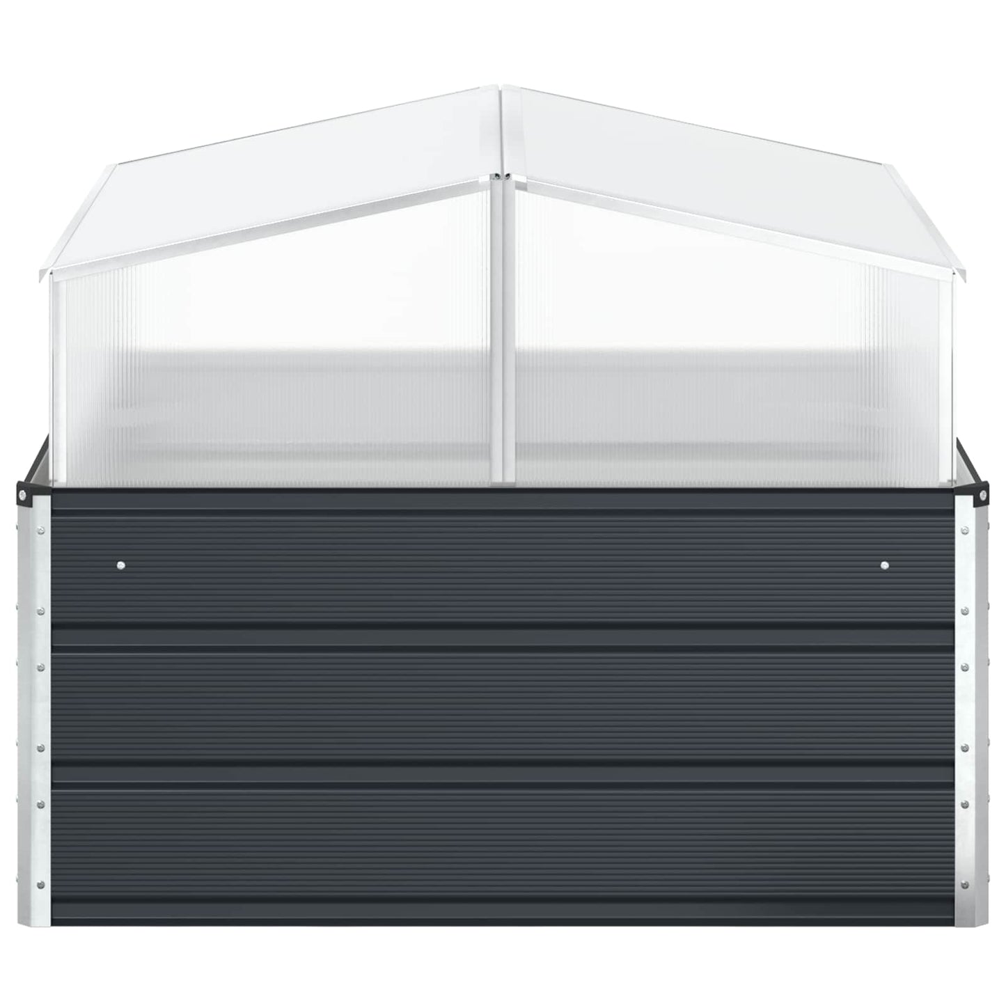 Fioriera Antracite 100 x 100 x 77 cm Acciaio zincato