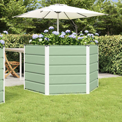 Fioriera Verde Pastello 129 x 129 x 75 cm Acciaio