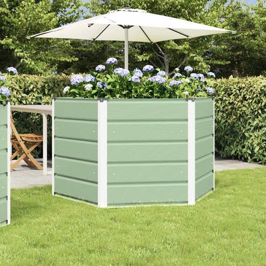 Fioriera Verde Pastello 129 x 129 x 75 cm Acciaio