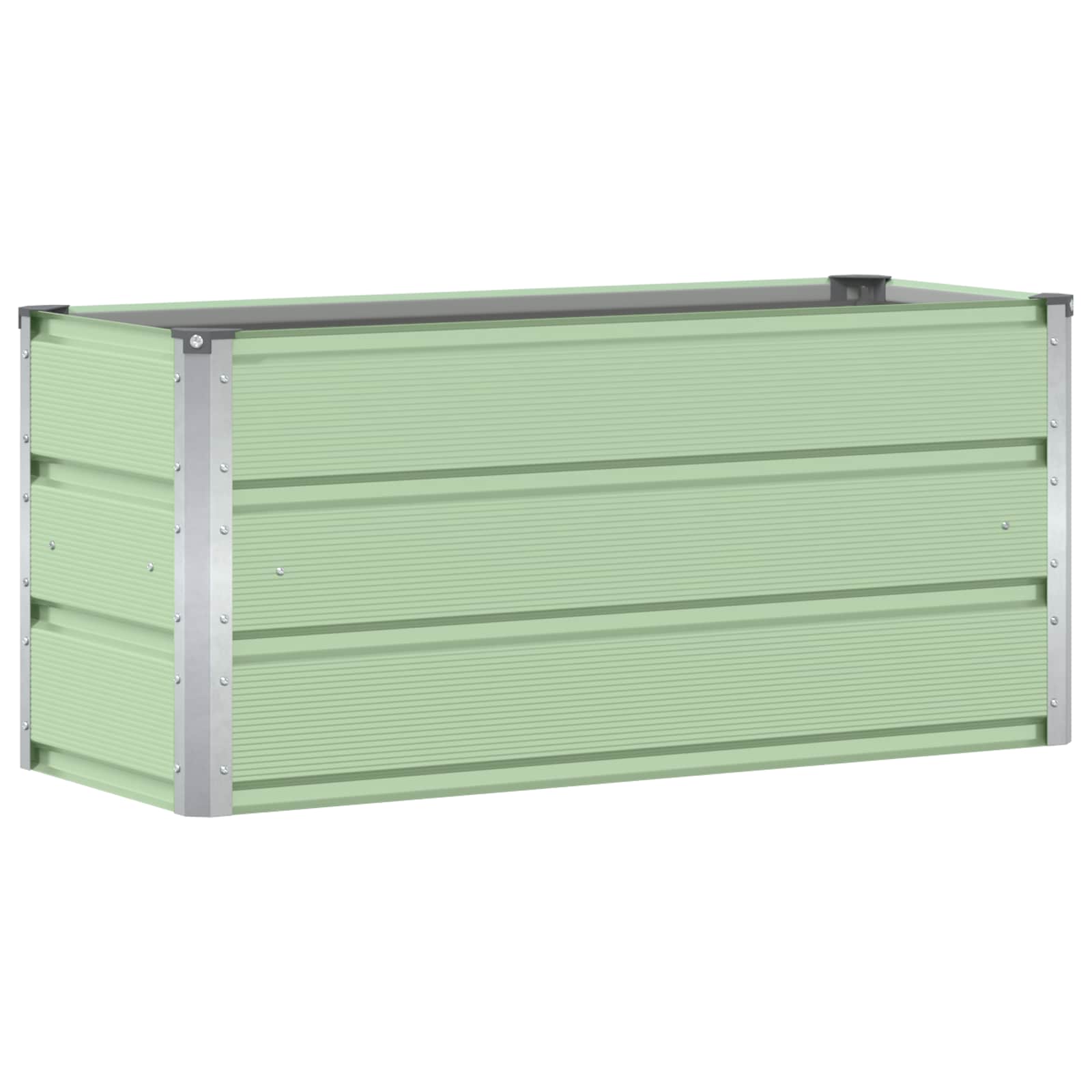 Fioriera Verde 100 x 40 x 45 cm Acciaio | homemem39