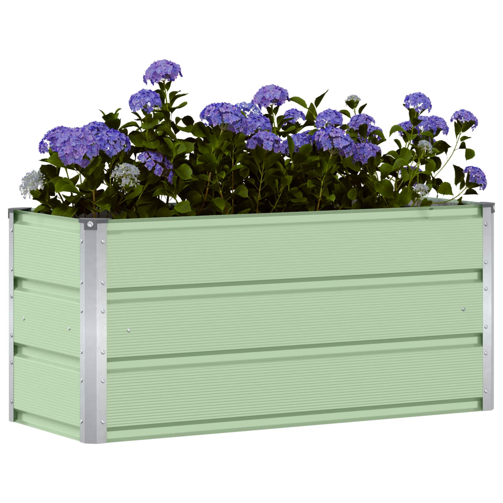 Fioriera Verde 100 x 40 x 45 cm Acciaio | homemem39