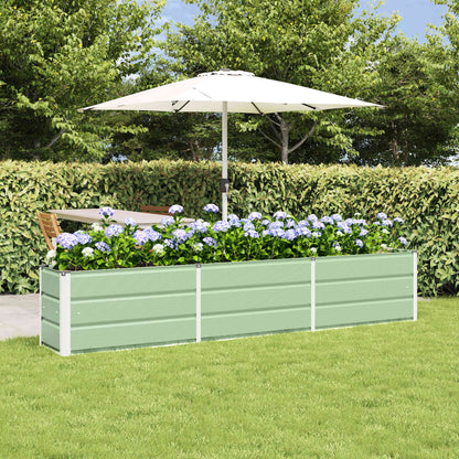 Fioriera Verde 240 x 40 x 45 cm Acciaio | homemem39