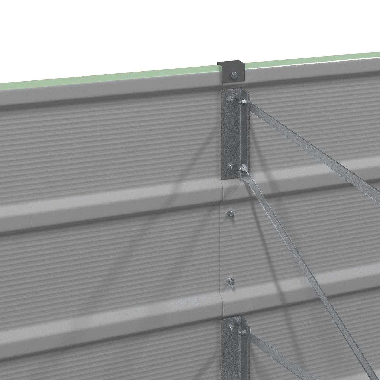 Fioriera Verde 160 x 80 x 45 cm Acciaio