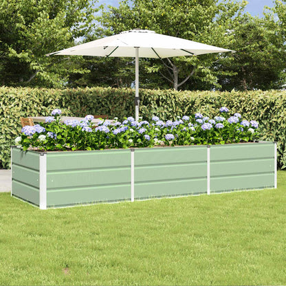 Fioriera Verde 240 x 80 x 45 cm Acciaio