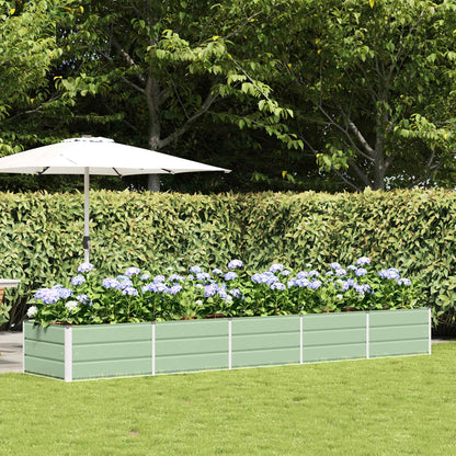 Fioriera Verde 400 x 80 x 45 cm Acciaio | homemem39