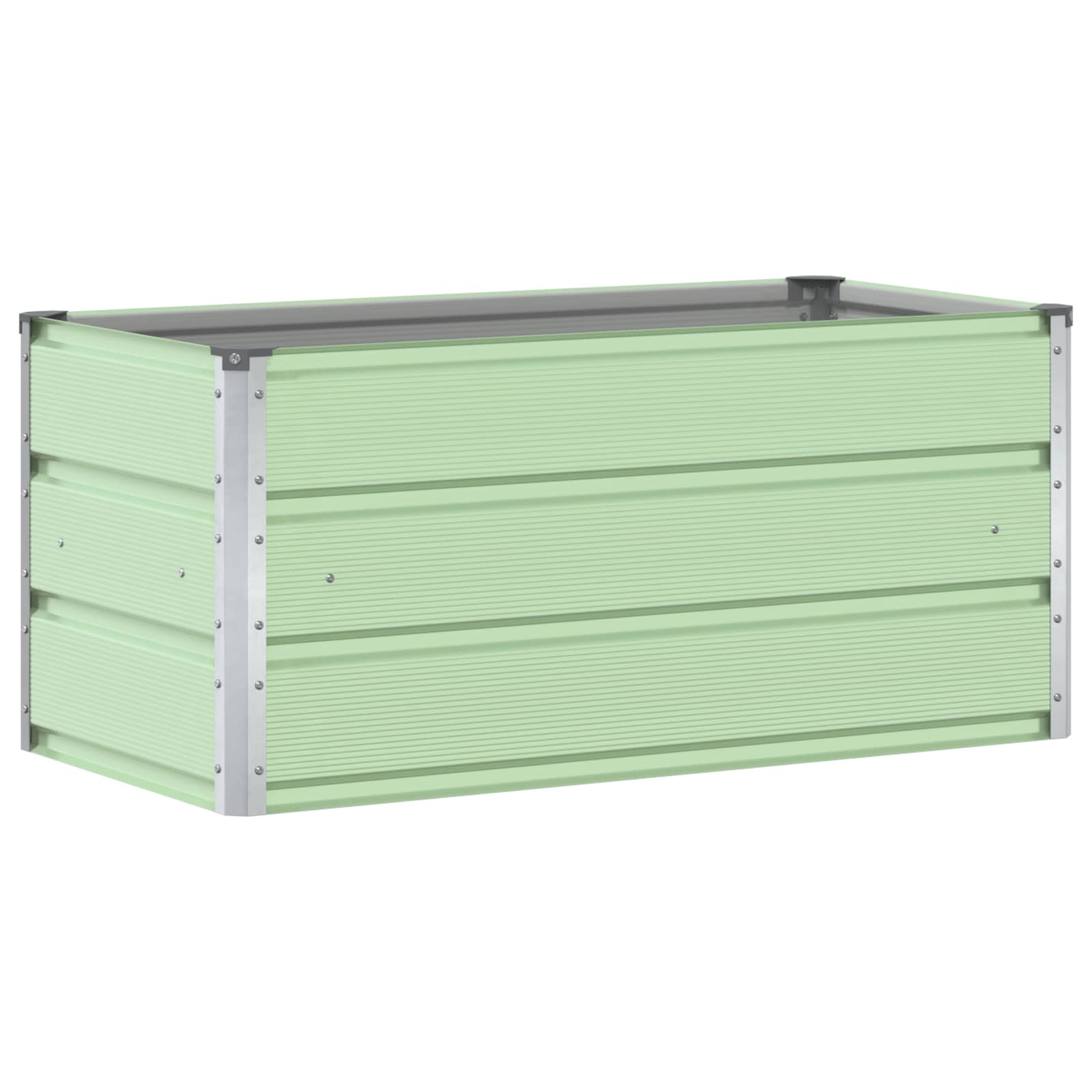 Fioriera Verde Pastello 100 x 50 x 45 cm Acciaio zincato | homemem39