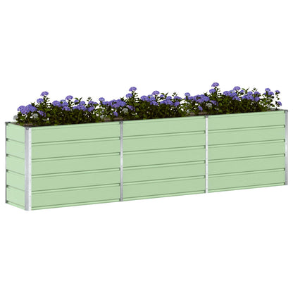 Fioriera Verde Pastello 290 x 90 x 77 cm Acciaio zincato | homemem39