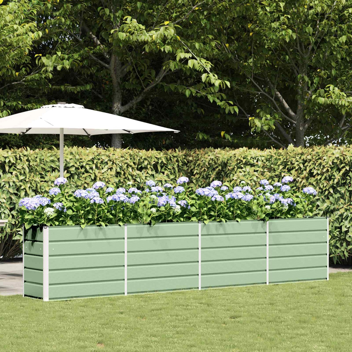 Fioriera Verde Pastello 480 x 50 x 45 cm Acciaio zincato