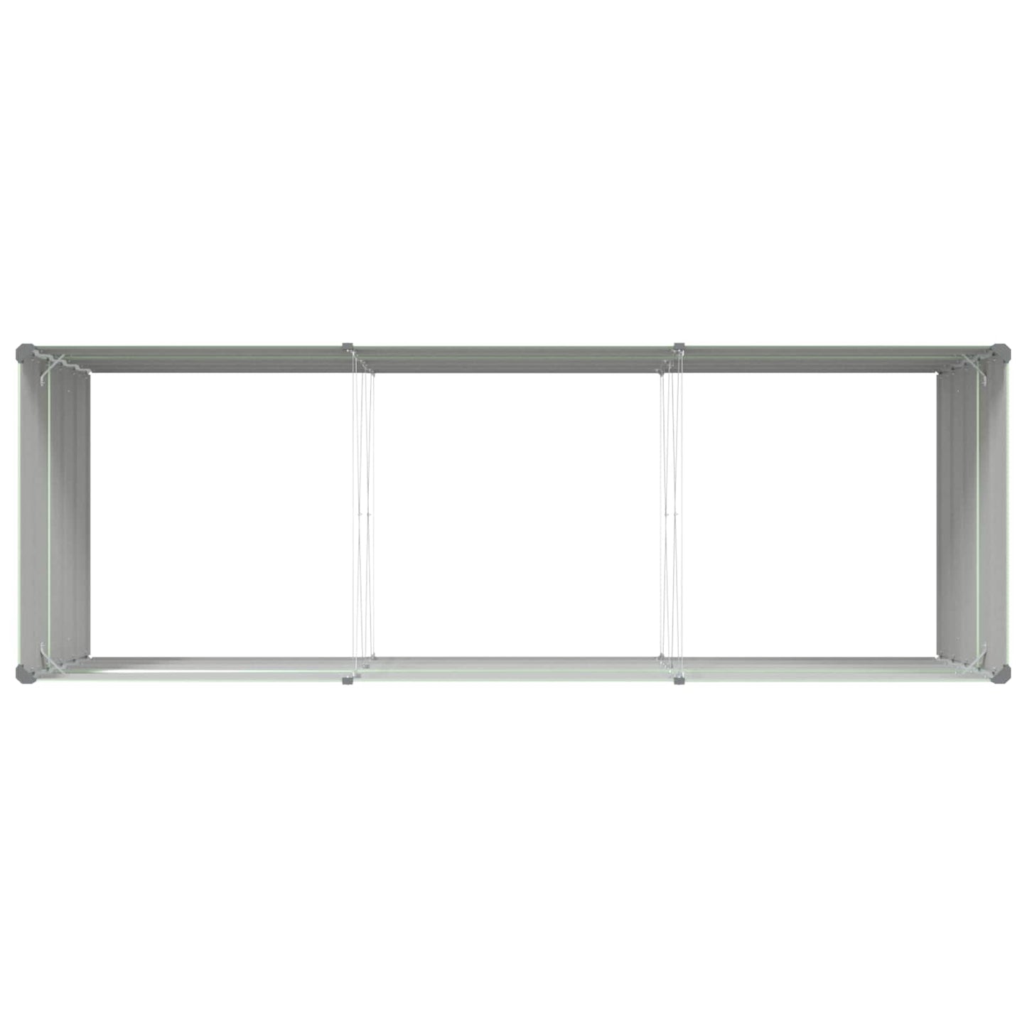 Fioriera Verde Pastello 195 x 100 x 45 cm Acciaio zincato