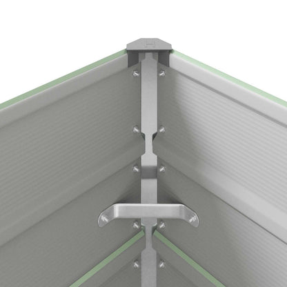 Fioriera Verde Pastello 195 x 100 x 45 cm Acciaio zincato