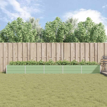 Fioriera Verde Pastello 195 x 100 x 45 cm Acciaio zincato