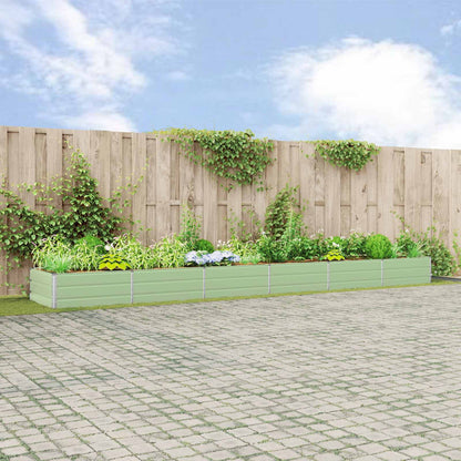 Fioriera Verde Pastello 195 x 100 x 45 cm Acciaio zincato