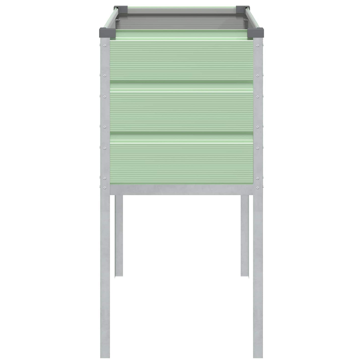 Fioriera Verde Pastello 100 x 45 x 90 cm Acciaio zincato