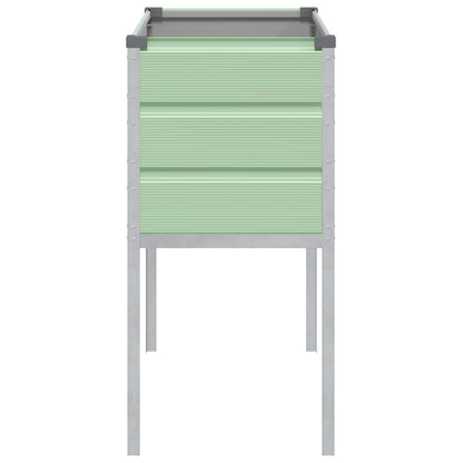 Fioriera Verde Pastello 100 x 45 x 90 cm Acciaio zincato