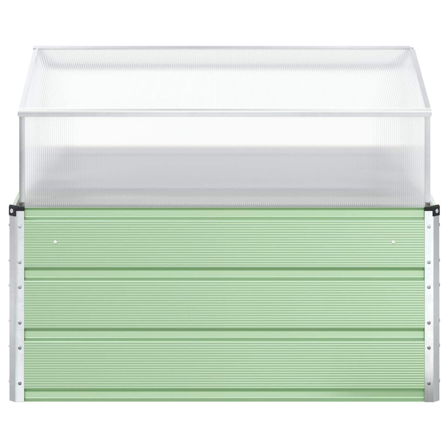 Fioriera Verde Pastello 100 x 100 x 77 cm Acciaio zincato