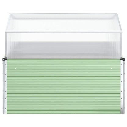 Fioriera Verde Pastello 100 x 100 x 77 cm Acciaio zincato