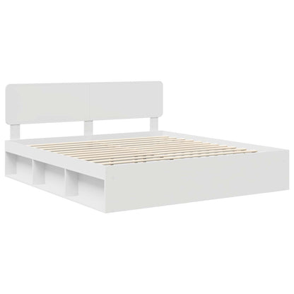 Struttura del letto Bianco 200 x 200 cm Pino massello | homemem39