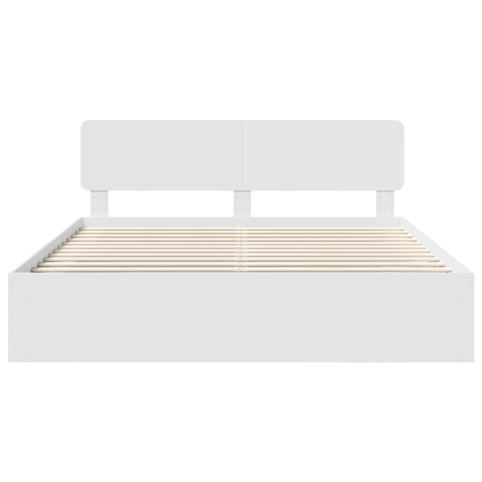 Struttura del letto Bianco 200 x 200 cm Pino massello | homemem39