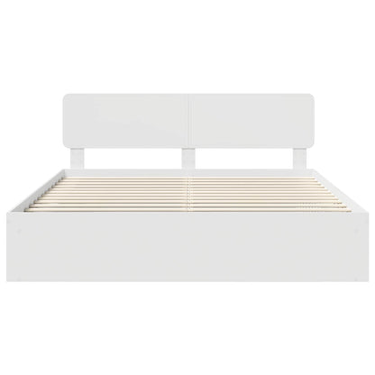 Struttura del letto Bianco 200 x 200 cm Pino massello | homemem39