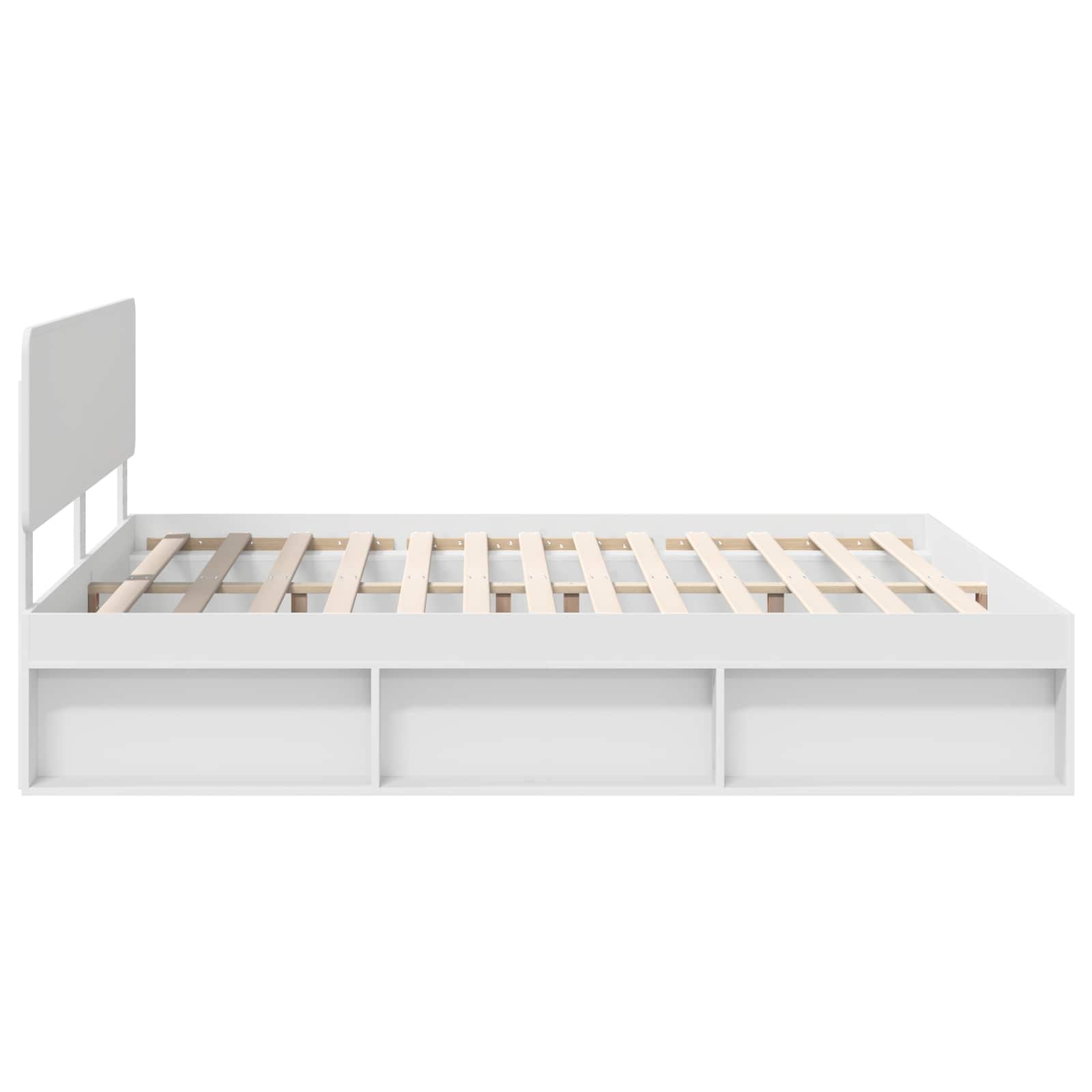 Struttura del letto Bianco 200 x 200 cm Pino massello | homemem39