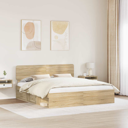 Struttura del letto Sonoma 200 x 200 cm Pino massello | homemem39