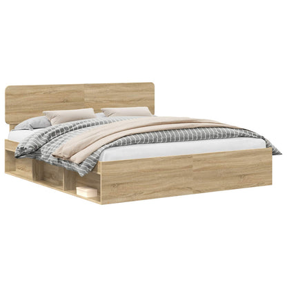 Struttura del letto Sonoma 200 x 200 cm Pino massello | homemem39