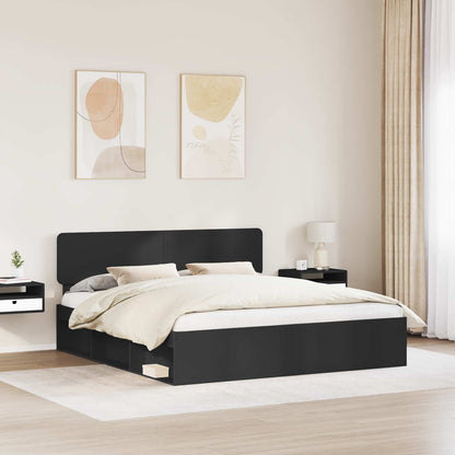 Struttura del letto Nero 180 x 200 cm Pino massello | homemem39