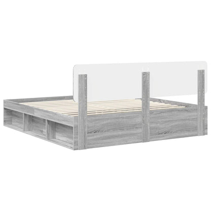 Struttura del letto Grigio Sonoma 180 x 200 cm Pino massello | homemem39