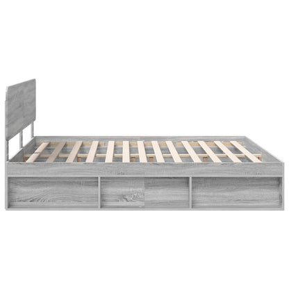 Struttura del letto Grigio Sonoma 180 x 200 cm Pino massello | homemem39
