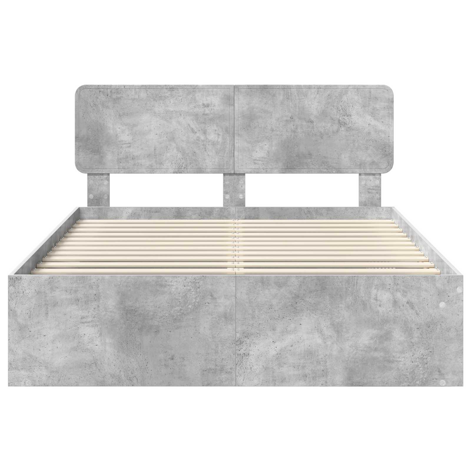 Struttura del letto Calcestruzzo 160 x 200 cm Pino massello | homemem39