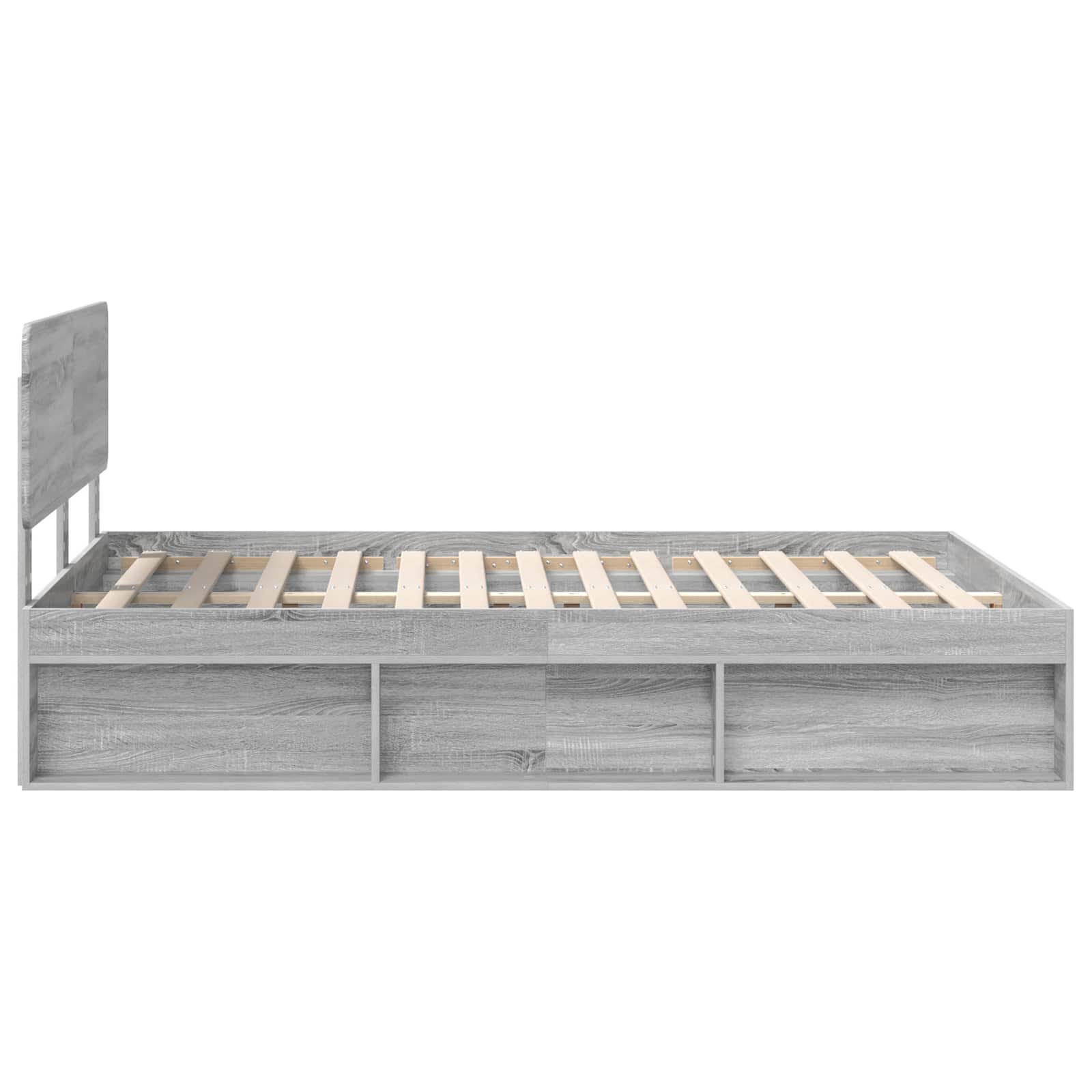 Struttura del letto Grigio Sonoma 160 x 200 cm Pino massello | homemem39