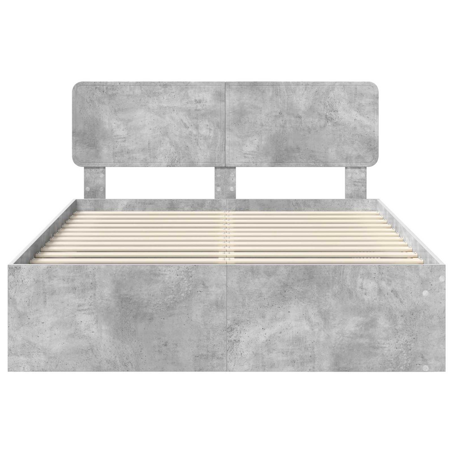 Struttura del letto Grigio Concretè 150 x 200 cm Pino massello | homemem39
