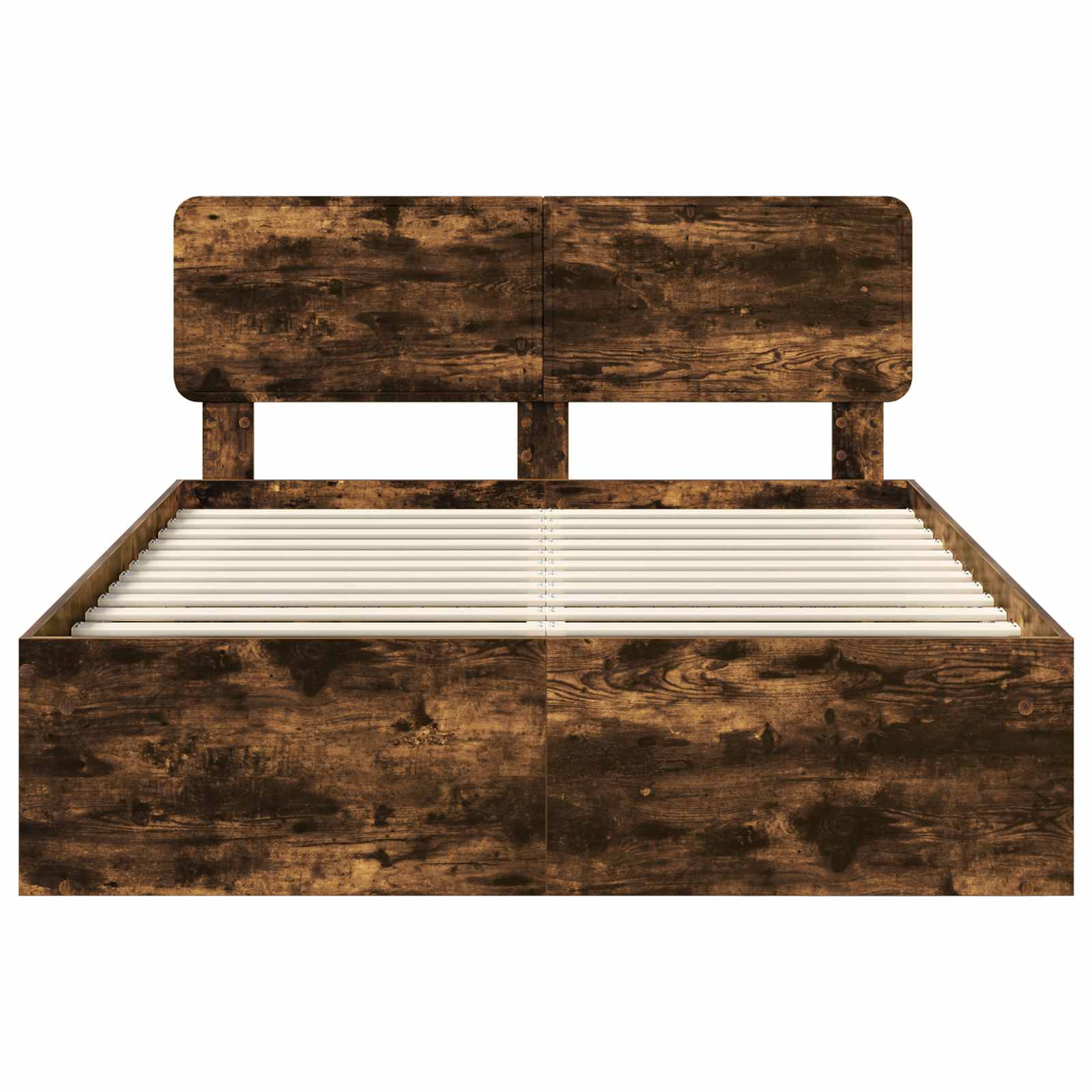 Struttura del letto Rovere fumé 150 x 200 cm Pino massello | homemem39