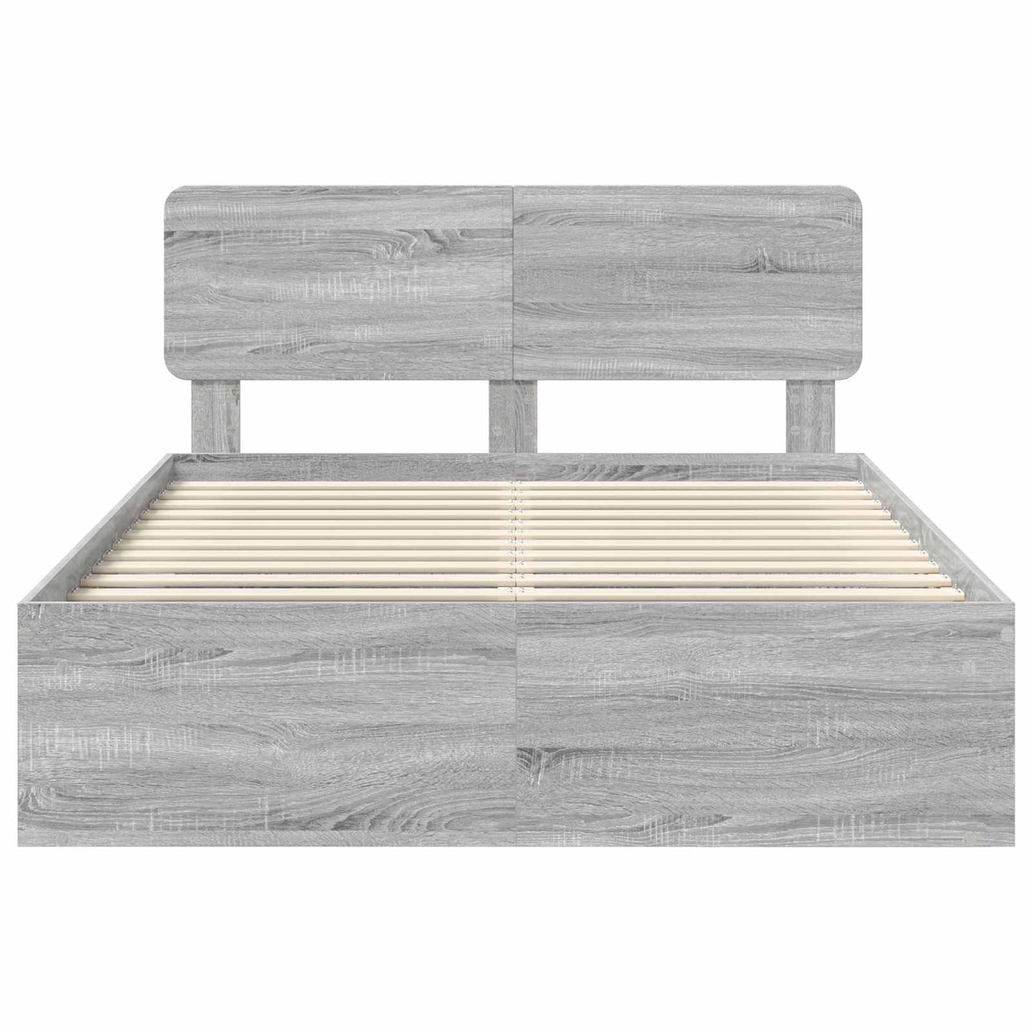 Struttura del letto Grigio Sonoma 150 x 200 cm Pino massello | homemem39