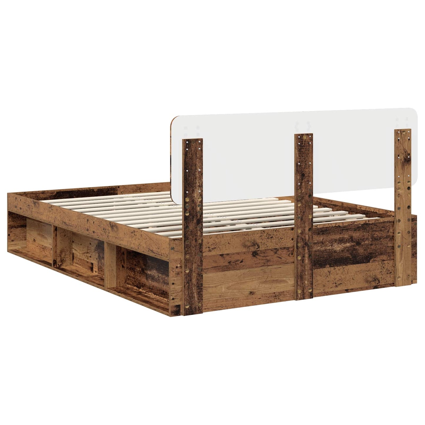 Struttura del letto Legno vecchio 150 x 200 cm Pino massello | homemem39